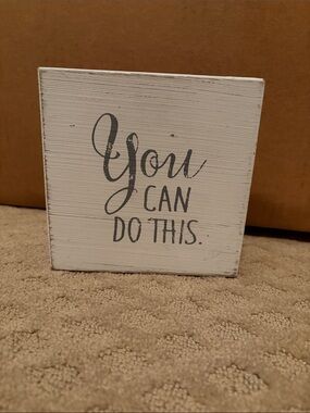 You Can Do This White Inspirational Wall Plaque